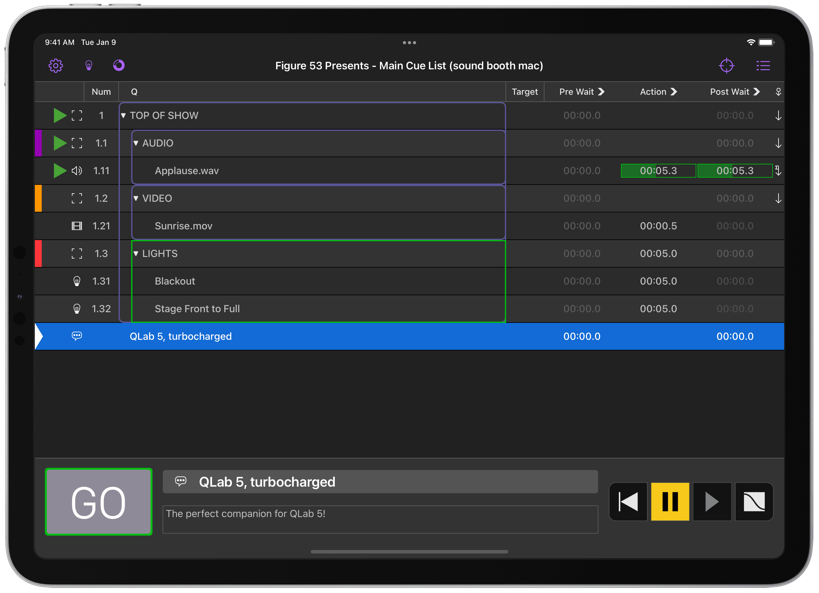 QLab Remote Screenshot