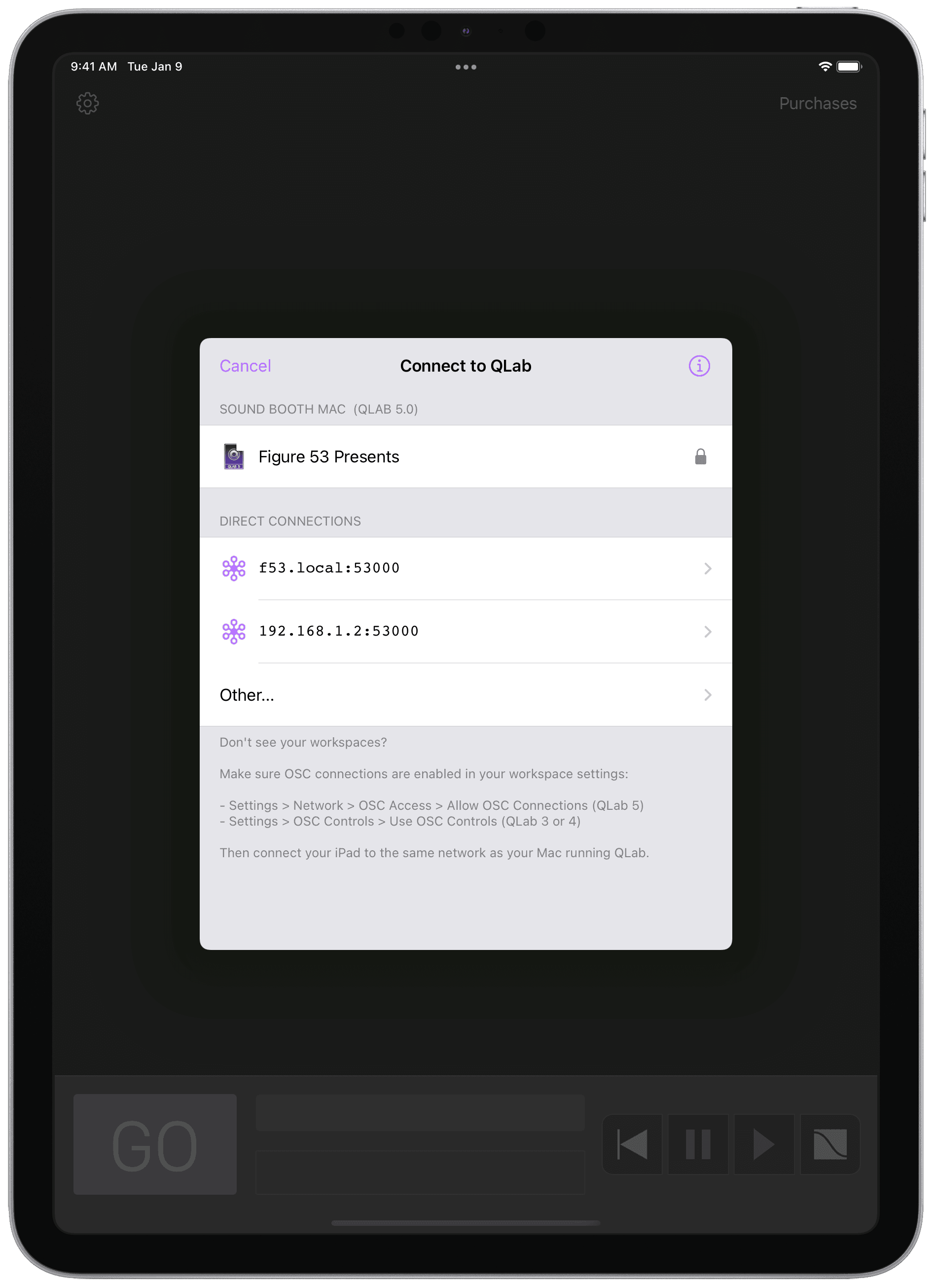 Wifi connection screenshot