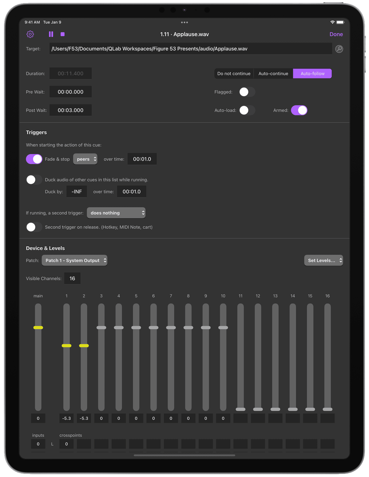 Quell Remote QLab Remote