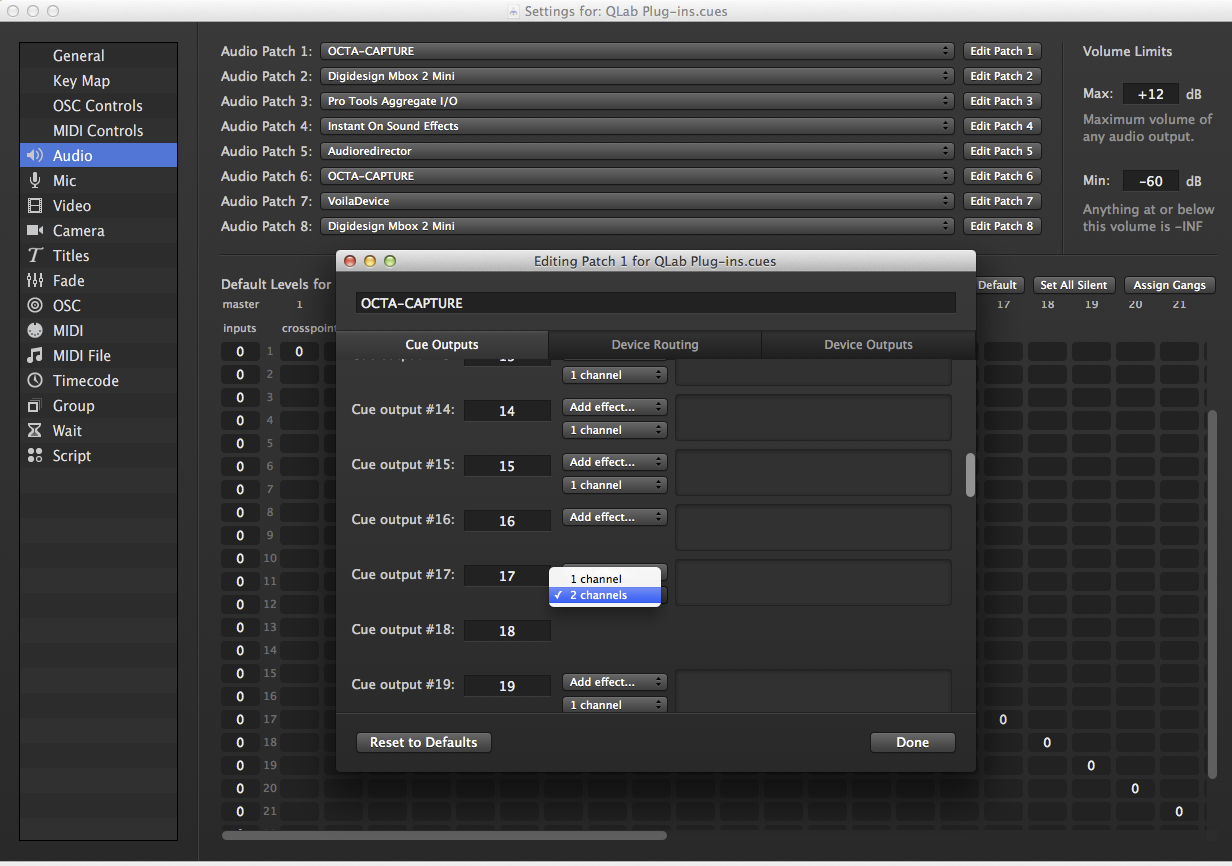 qlab dmx output