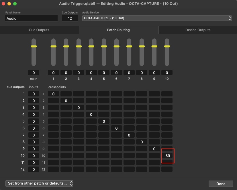 Patch routing