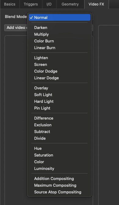 Blend modes