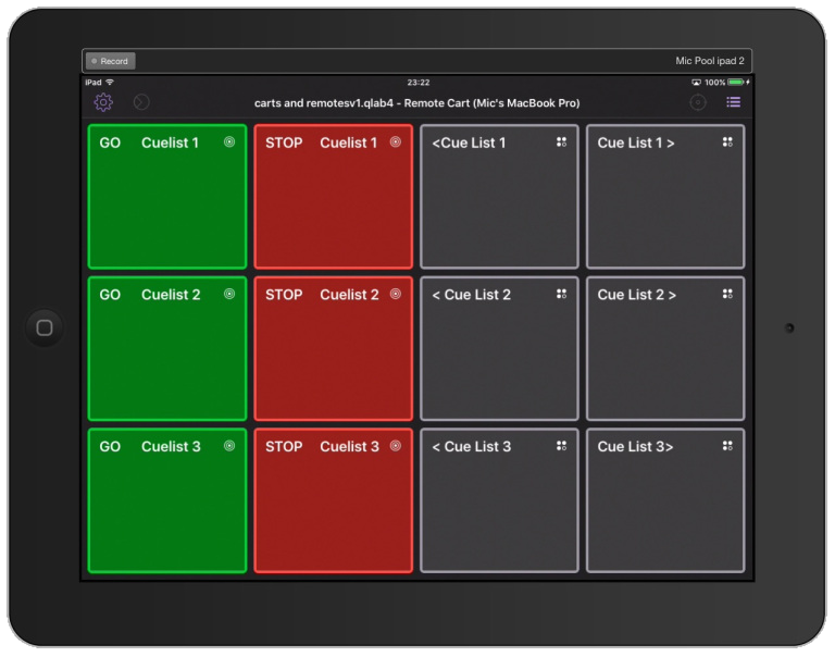 Carts And Remotes | QLab Cookbook