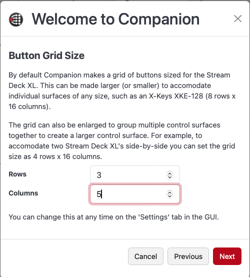 Grid size