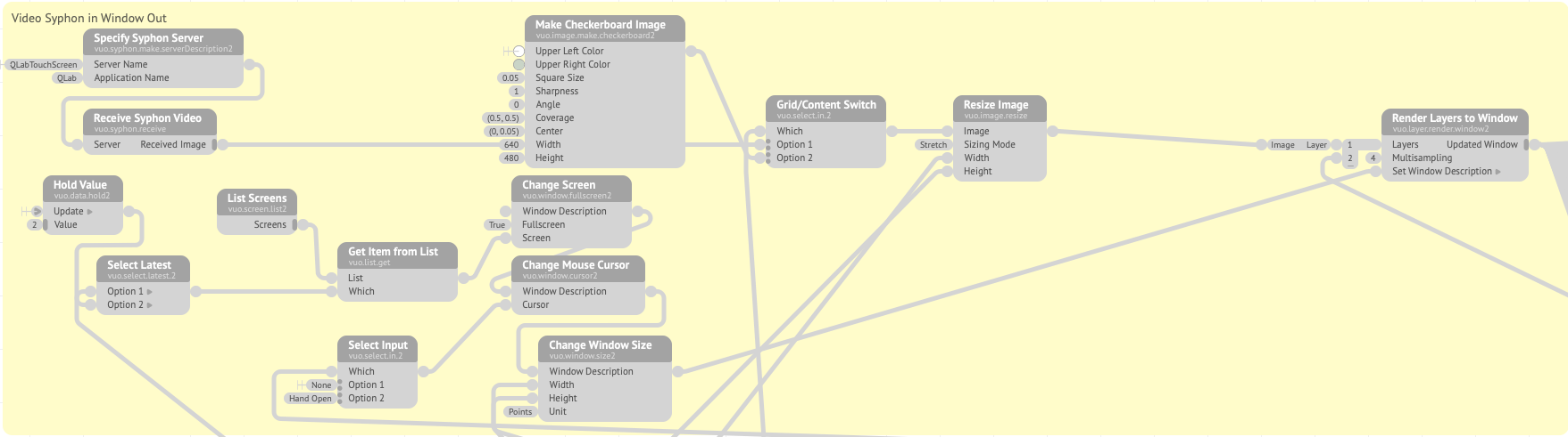 Video nodes