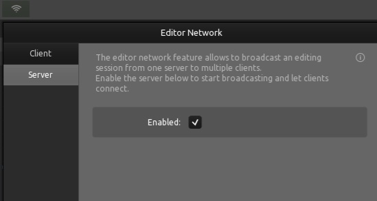 Editor network pane