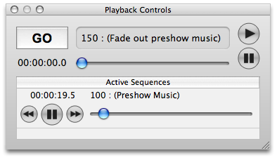 Playback controls.