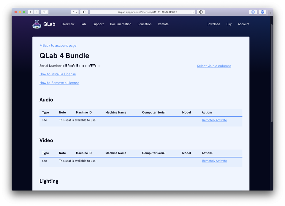 qlab pro video license