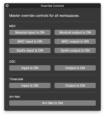 qlab shortcuts