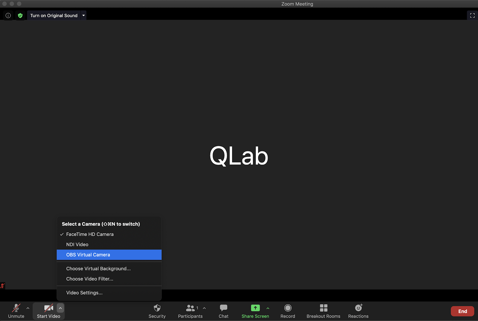 qlab fade in still image