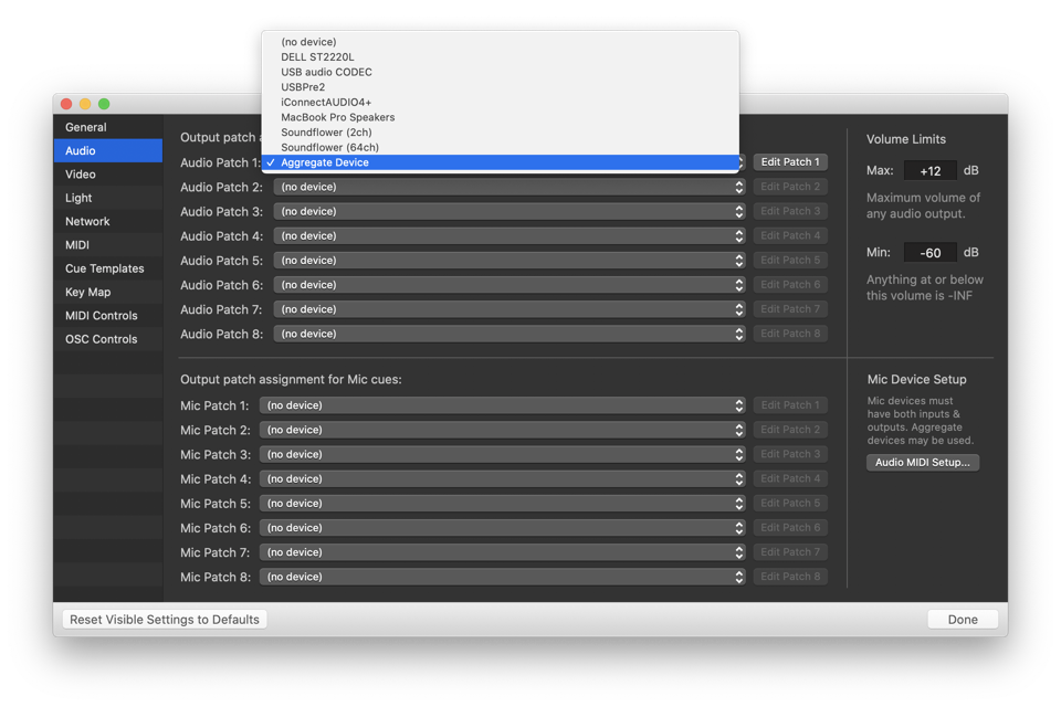 qlab dmx output