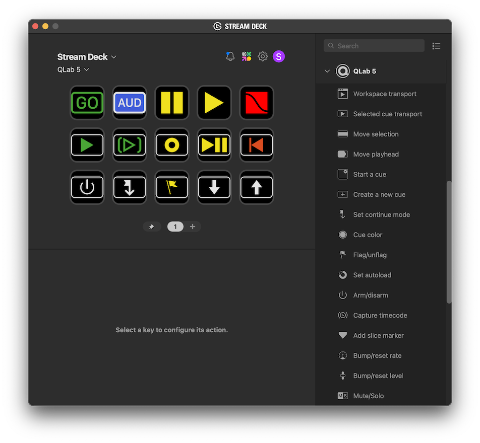 QLab and Stream Deck