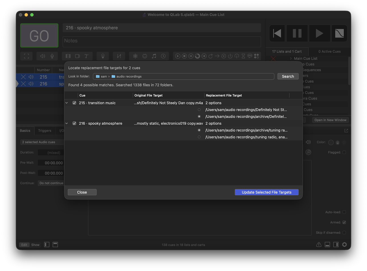 File Target Search - multiple matches File Target Search - multiple matches