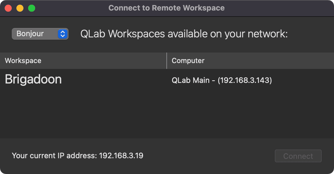 QLab screenshot